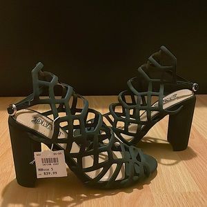 Brash by Payless Black Cage Heels, Size 5, New with Tag